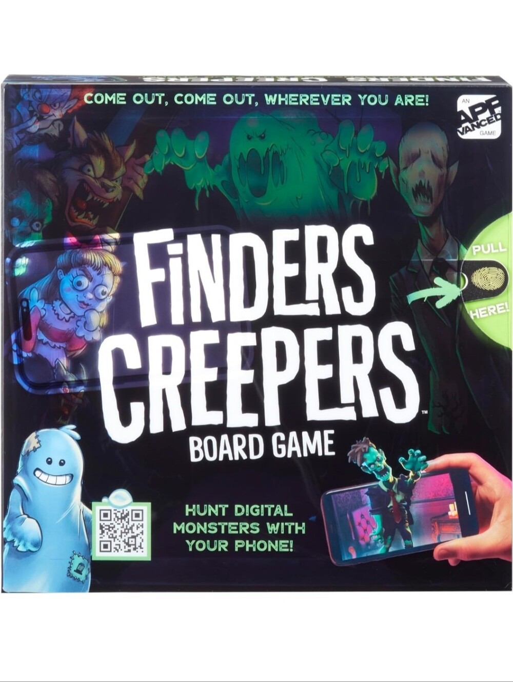 Finders Creepers Board Game - Black/Green